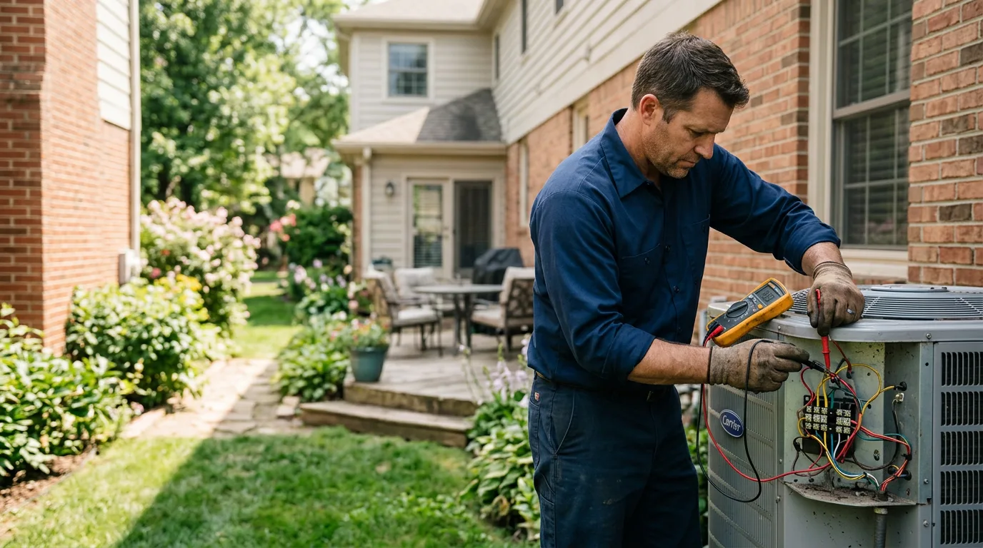 HVAC technician working near Harper, IA